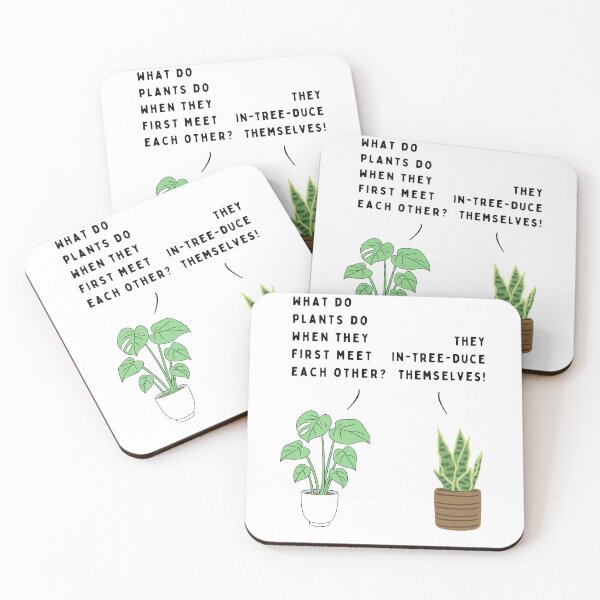 Item preview, Plant joke - What do plants do when they first meet each other? (colour) designed and sold by ani-eni.