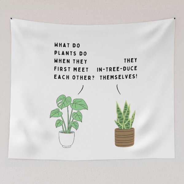 Item preview, Plant joke - What do plants do when they first meet each other? (colour) designed and sold by ani-eni.