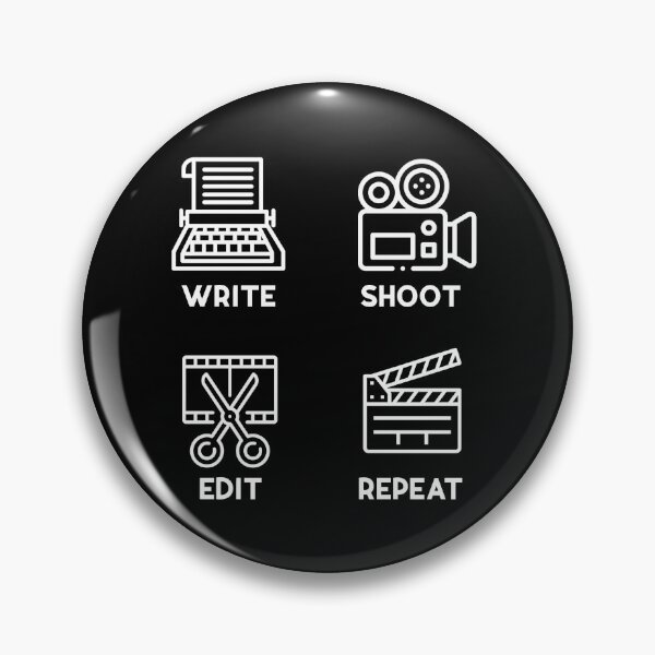 Item preview, write shoot edit repeat - white designed and sold by tablespoon.