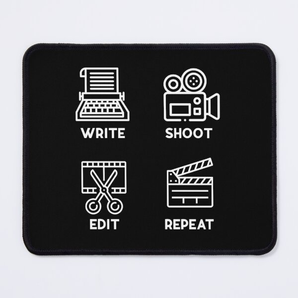 Item preview, write shoot edit repeat - white designed and sold by tablespoon.