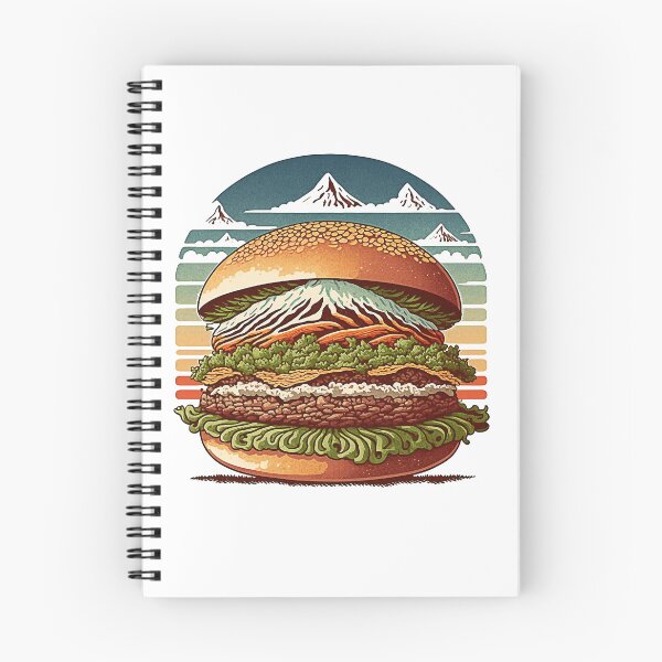 Item preview, Ukiyoe Burger: A Traditional Japanese Woodblock Print of a Hamburger in the Ukiyoe Style. designed and sold by BotTastic.