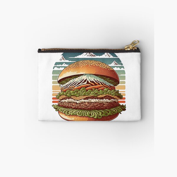 Item preview, Ukiyoe Burger: A Traditional Japanese Woodblock Print of a Hamburger in the Ukiyoe Style. designed and sold by BotTastic.