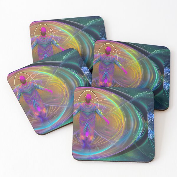 Item preview, Higher Vibrations No.3 - Astral Cosmic AI Illustration designed and sold by Recall-Design.