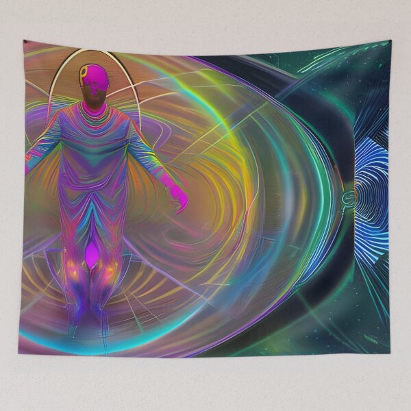 Item preview, Higher Vibrations No.3 - Astral Cosmic AI Illustration designed and sold by Recall-Design.