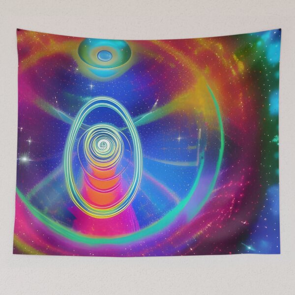 Item preview, Higher Vibrations No.5 - Astral Cosmic AI Illustration designed and sold by Recall-Design.
