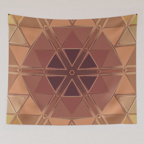 Item preview, Terracotta Color Palette Earth Tones Earthy Colors Geometric Abstract Radial Symmetry Pattern 5 of 8 designed and sold by Beachy.