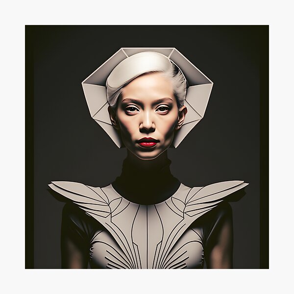 Futuristic Styled Portrait Photographic Print