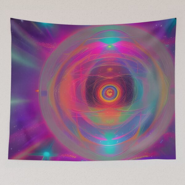 Item preview, Higher Vibrations No.6 - Astral Cosmic AI Illustration designed and sold by Recall-Design.