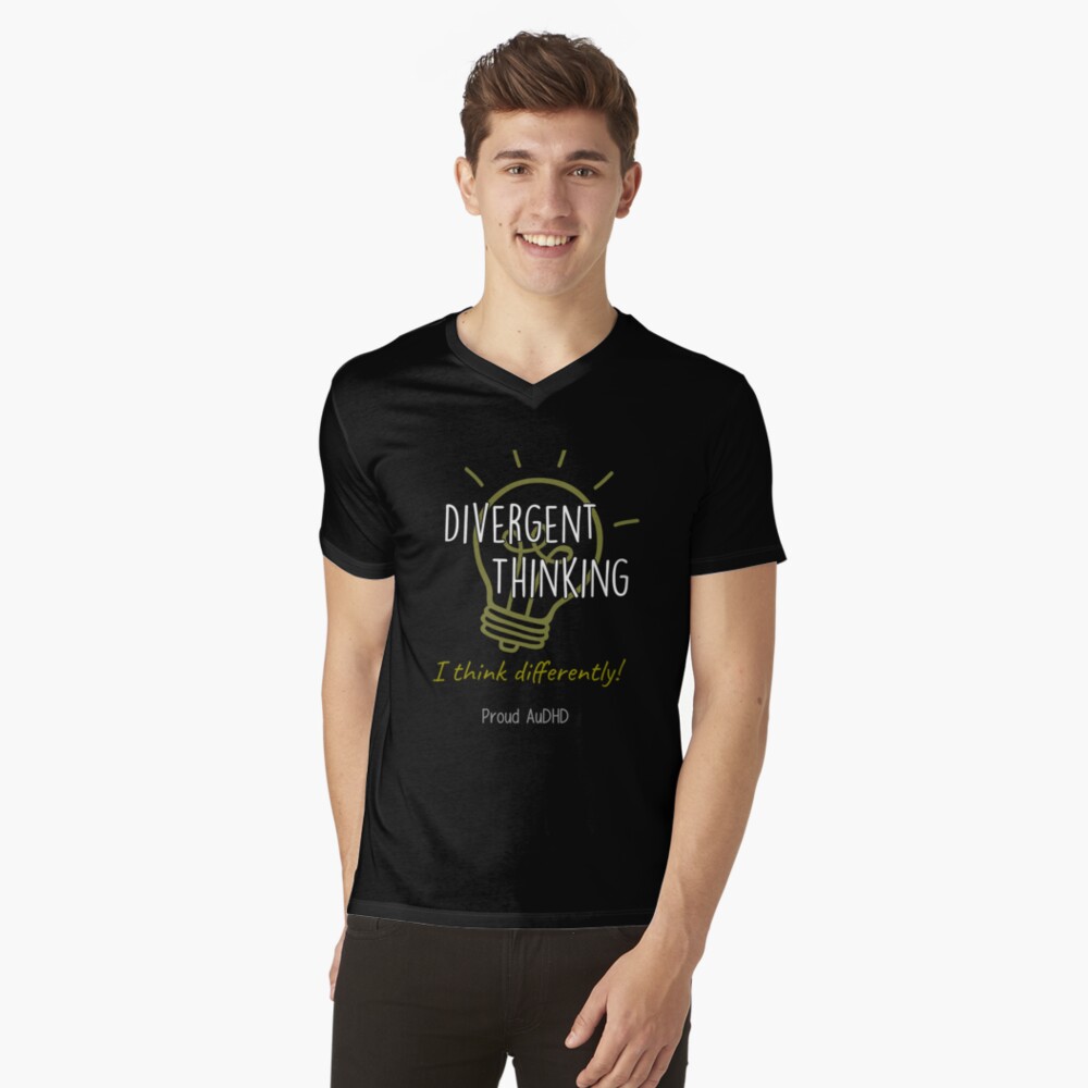 Item preview, V-Neck T-Shirt designed and sold by DivergThinking.