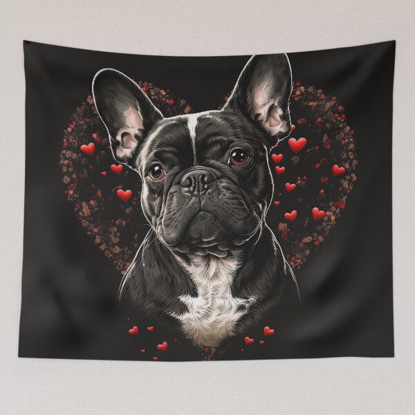 Item preview, French Bulldog Dog Valentine designed and sold by Juliascutecornr.