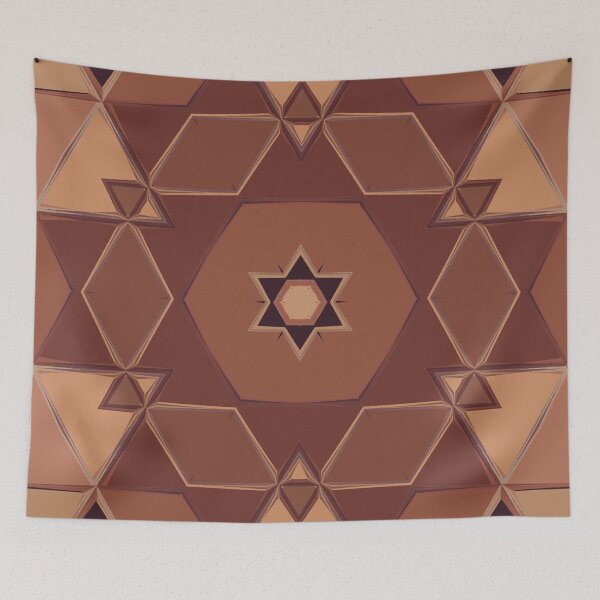 Item preview, Terracotta Color Palette Earth Tones Earthy Colors Geometric Abstract Radial Symmetry Pattern 6 of 8 designed and sold by Beachy.