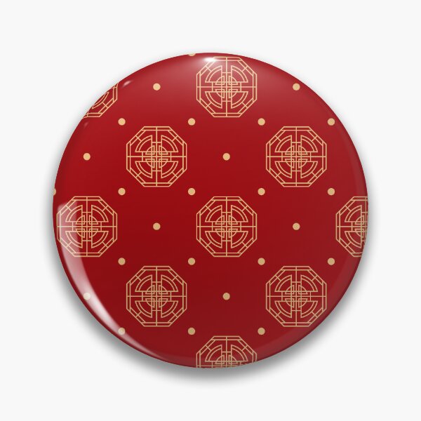 Item preview, Golden Chinese pattern on red background designed and sold by BattaAnastasia.