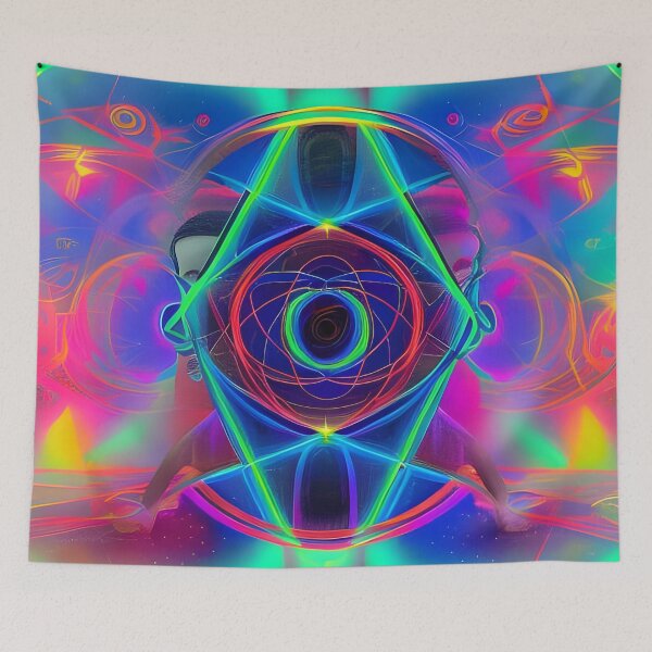 Item preview, Higher Vibrations No.7 - Astral Cosmic AI Illustration designed and sold by Recall-Design.