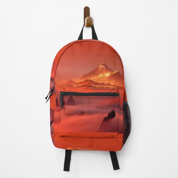 Item preview, The bloody mountains sunrise - bloody sun series designed and sold by pixelated_echoes.