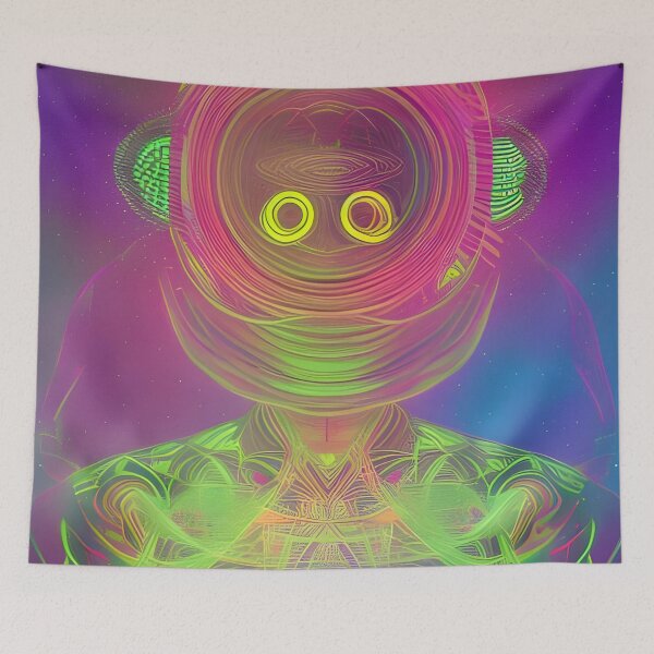 Item preview, Higher Vibrations No.8 - Astral Cosmic AI Illustration designed and sold by Recall-Design.