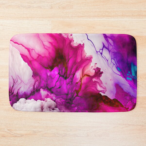 Item preview, Elegant Abstract Magenta White Watercolor Marble  designed and sold by venella.