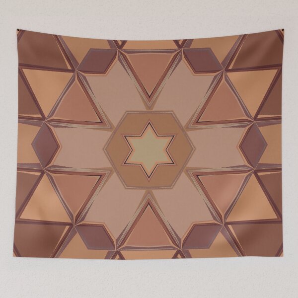 Item preview, Terracotta Color Palette Earth Tones Earthy Colors Geometric Abstract Radial Symmetry Pattern 7 of 8 designed and sold by Beachy.