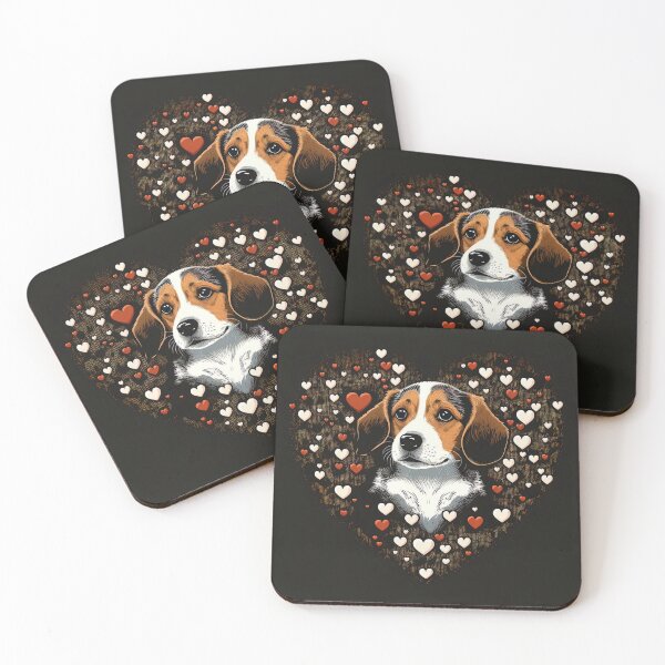 Item preview, Beagle Dog Valentine designed and sold by Juliascutecornr.