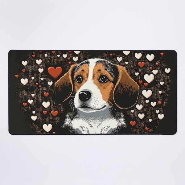 Item preview, Beagle Dog Valentine designed and sold by Juliascutecornr.