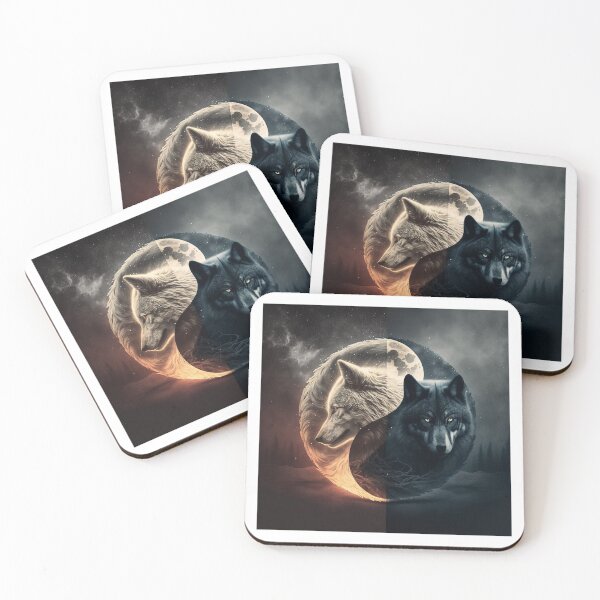 Item preview, Odin Wolves Geri and Freki designed and sold by BerryCats.