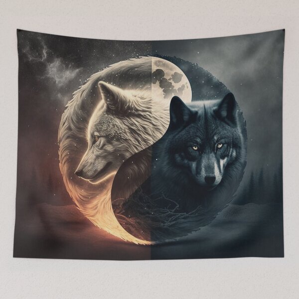 Item preview, Odin Wolves Geri and Freki designed and sold by BerryCats.