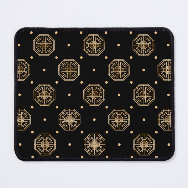 Item preview, Golden Chinese pattern on black background designed and sold by BattaAnastasia.