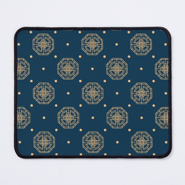 Item preview, Golden Chinese pattern on dark blue background designed and sold by BattaAnastasia.