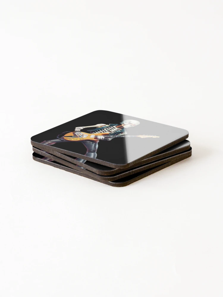Thumbnail 4 of 5, Coasters (Set of 4), Skeleton Rocker designed and sold by ElLocoMus.