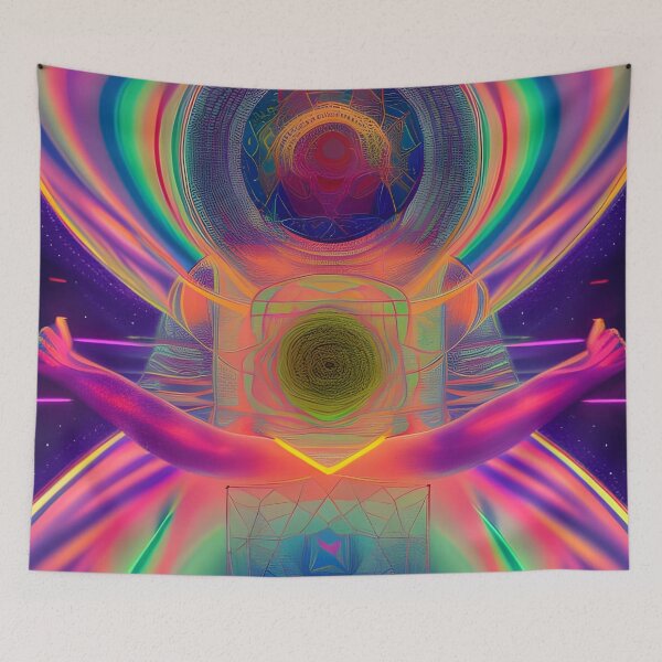 Item preview, Higher Vibrations No.1 - Astral Cosmic AI Illustration designed and sold by Recall-Design.