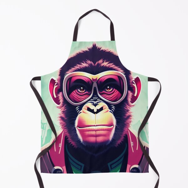 Item preview, cyberpunk gorilla  ape Kong portrait illustration art 18 designed and sold by vishalraifx.