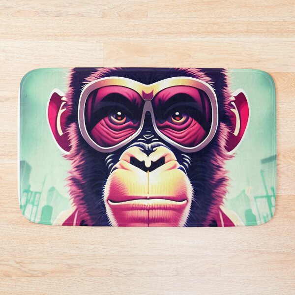 Item preview, cyberpunk gorilla  ape Kong portrait illustration art 18 designed and sold by vishalraifx.