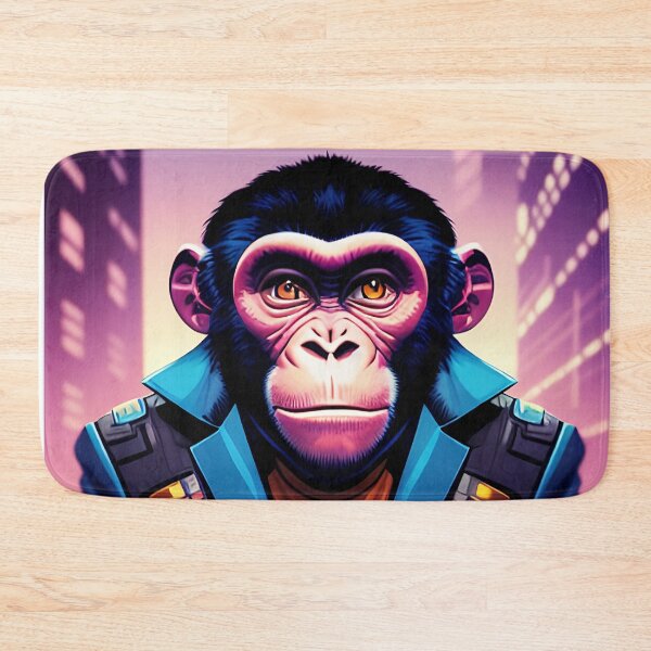 Item preview, cyberpunk gorilla  ape Kong portrait illustration art 19 designed and sold by vishalraifx.