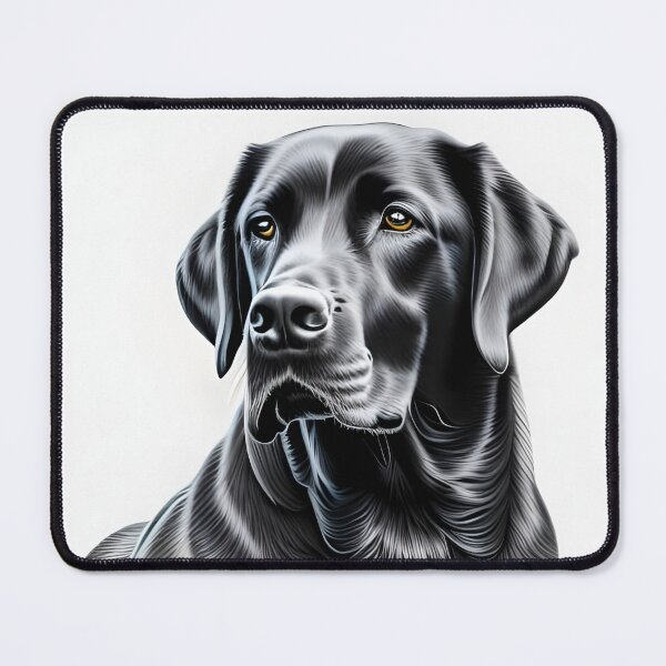 Item preview, Black Labrador retriever, charcoal drawing, Ai Generated Art designed and sold by ACC .
