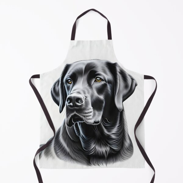 Item preview, Black Labrador retriever, charcoal drawing, Ai Generated Art designed and sold by ACC .