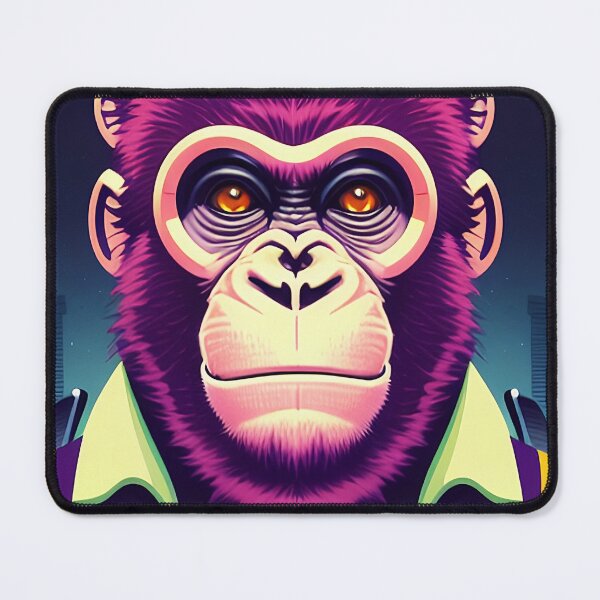 Item preview, cyberpunk gorilla  ape Kong portrait illustration art 20 designed and sold by vishalraifx.