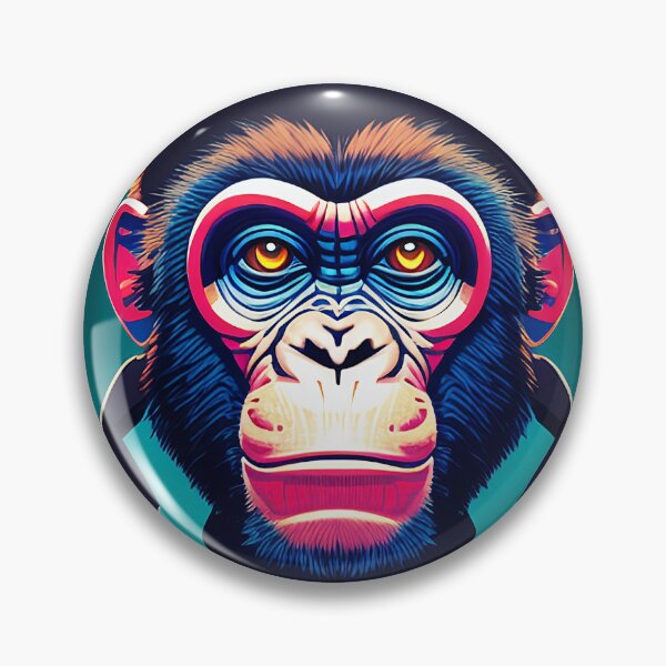 Item preview, cyberpunk gorilla  ape Kong portrait illustration art 22 designed and sold by vishalraifx.