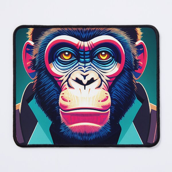 Item preview, cyberpunk gorilla  ape Kong portrait illustration art 22 designed and sold by vishalraifx.