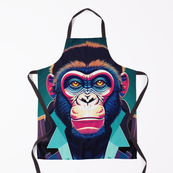Item preview, cyberpunk gorilla  ape Kong portrait illustration art 22 designed and sold by vishalraifx.