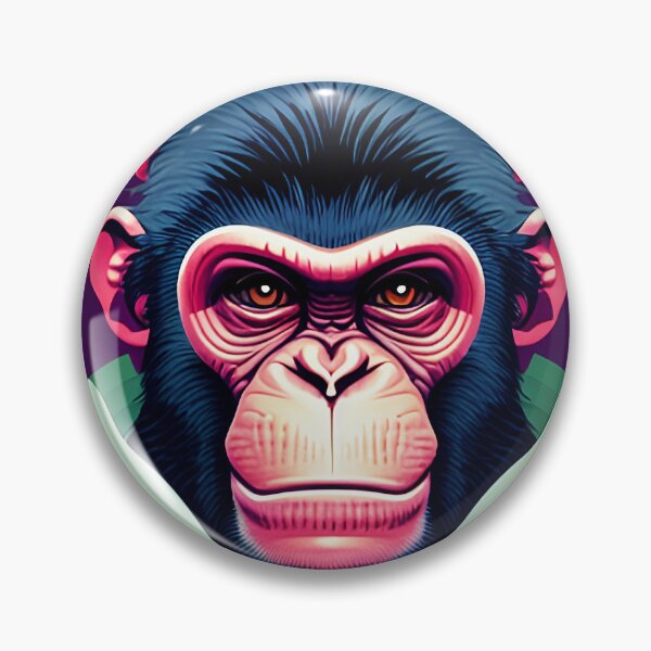 Item preview, cyberpunk gorilla  ape Kong portrait illustration art 23 designed and sold by vishalraifx.
