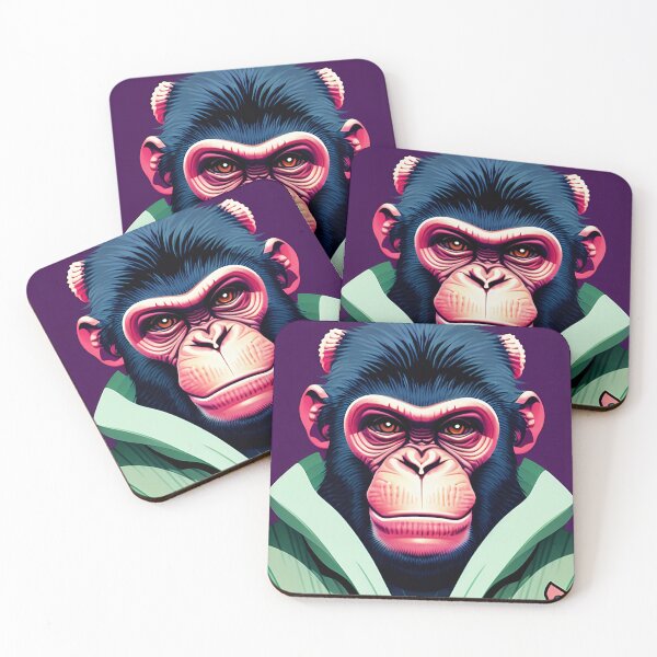 Item preview, cyberpunk gorilla  ape Kong portrait illustration art 23 designed and sold by vishalraifx.