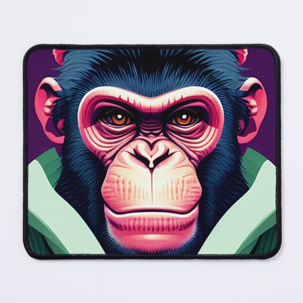 Item preview, cyberpunk gorilla  ape Kong portrait illustration art 23 designed and sold by vishalraifx.