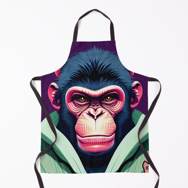 Item preview, cyberpunk gorilla  ape Kong portrait illustration art 23 designed and sold by vishalraifx.