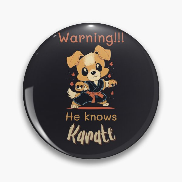 Item preview, Dog Knows Karate Cute kawaii dog designed and sold by Cr4ftyCreations.