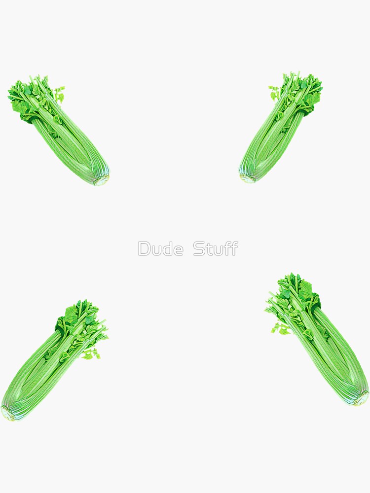 "Celery Veggie Tales Stickers Socks and More" Sticker for Sale by