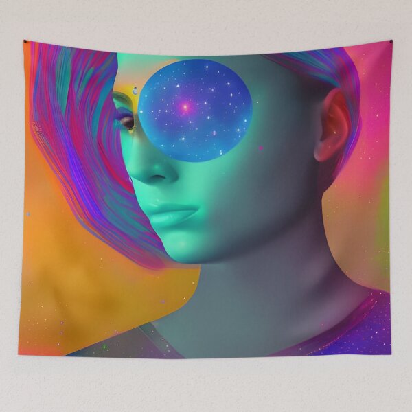 Item preview, A Higher Love No.4 - Astral Cosmic AI Illustration designed and sold by Recall-Design.