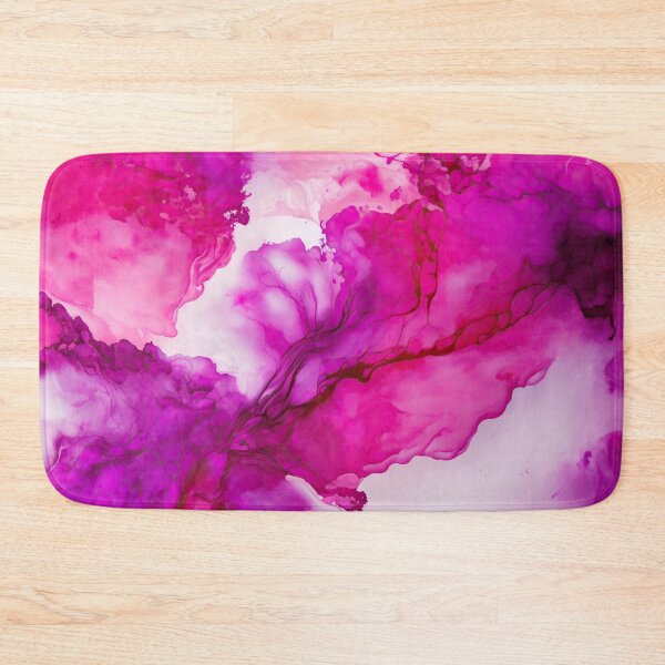 Item preview, Elegant Abstract Magenta White Watercolor Marble  designed and sold by venella.