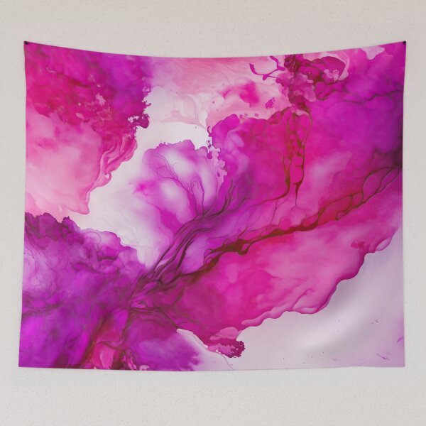 Item preview, Elegant Abstract Magenta White Watercolor Marble  designed and sold by venella.
