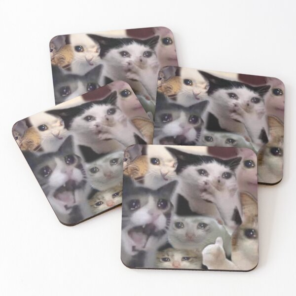 Item preview, Iconic crying cat meme collage designed and sold by AmeAve.