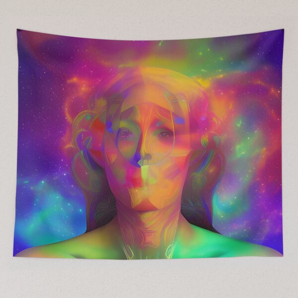 Item preview, A Higher Love No.5 - Astral Cosmic AI Illustration designed and sold by Recall-Design.