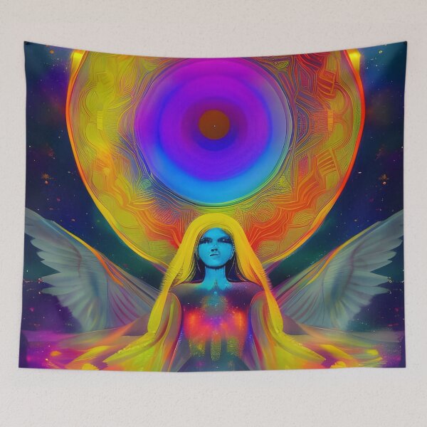Item preview, A Higher Love No.6 - Astral Cosmic AI Illustration designed and sold by Recall-Design.